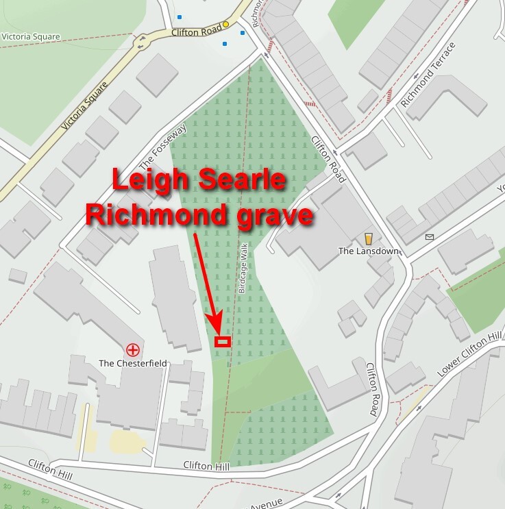 51 Richmond grave location map