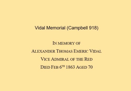 918 Vidal inscription