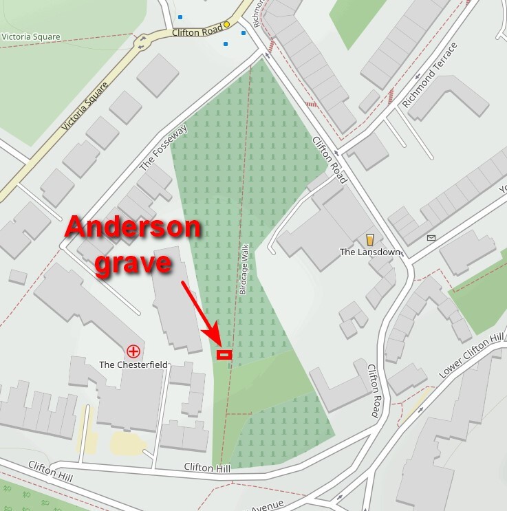 Anderson grave 1 location