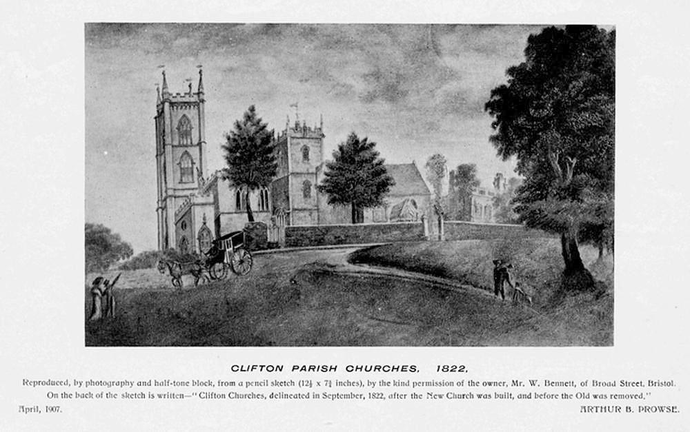 St Andrews 2 churches 1822 B&W USM (BRO PicBox/4/BCh/14)